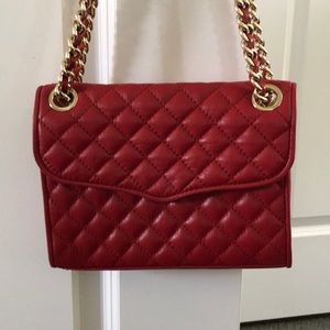 Rebecca Minkoff Quilted Mini Affair Red/Gold Bag